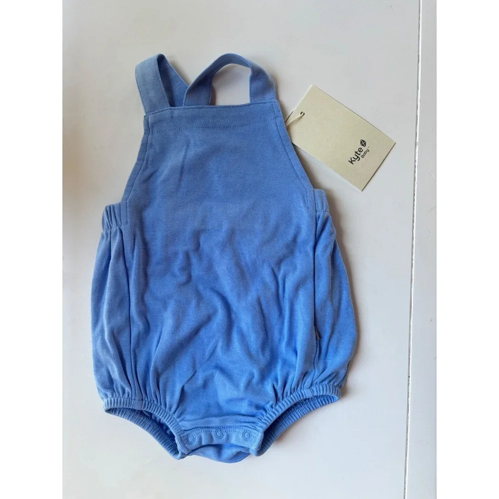 Kyte Baby Bamboo Bubble Romper‎ Periwinkle Blue NWT 6-12 Months